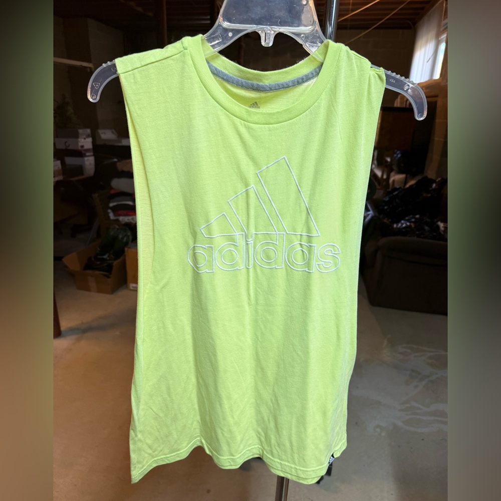 Adidas Lime Green Sleeveless Tank Top